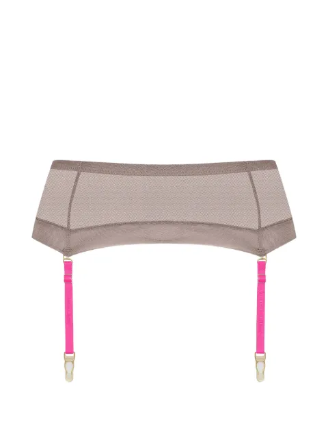 Maison Close Corps à Corps mesh garter belt Brown 560255