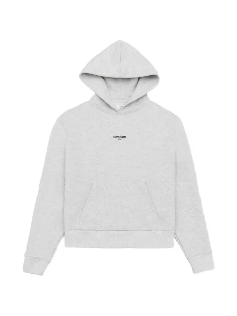 Axel Arigato logo-print organic cotton hoodie Grey 17276