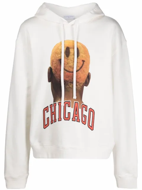 Ih Nom Uh Nit Chicago print hoodie White NCW21222081