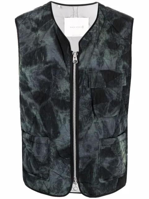 Mackintosh GENERAL tie-dye gilet Grey QO1305