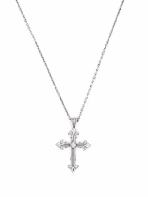 Emanuele Bicocchi Fleury Cross necklace Silver CCN2NODIAMONDS