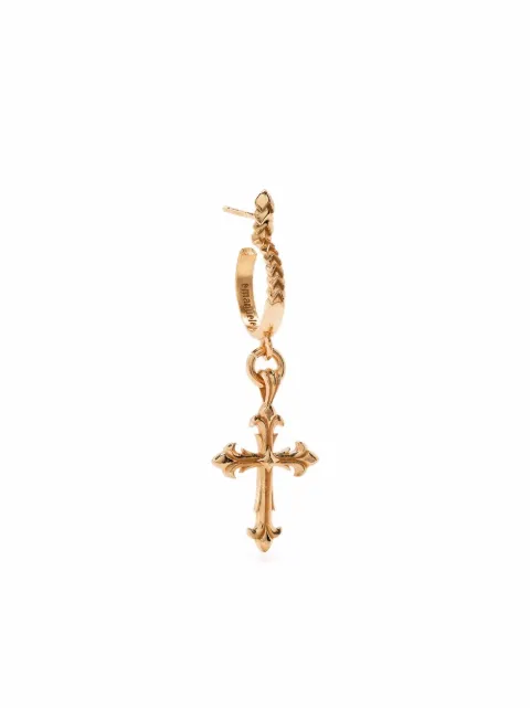 Emanuele Bicocchi Fleury cross charm single earring Gold CCE1G