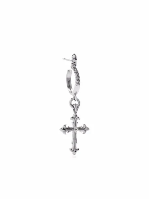 Emanuele Bicocchi Fleury cross charm single earring Silver CCE1