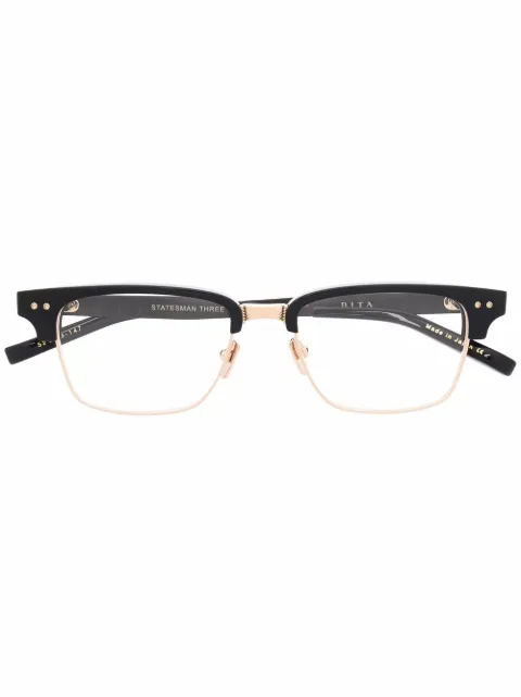 Dita Eyewear Statesman Three square-frame glassses Black DRX2064