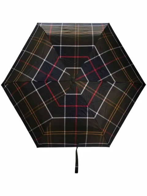 Barbour Tartan checked umbrella Green UAC0201TN11