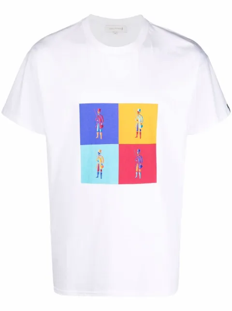 Mackintosh dandy-print T-shirt White CA0390