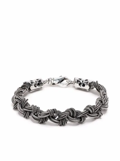 Emanuele Bicocchi braided knot bracelet Silver NDB1