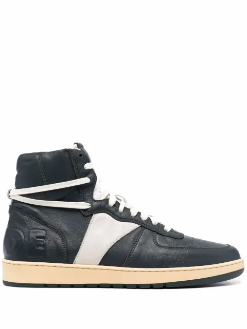 RHUDE BBall high-top sneakers Green RHFW21FO10039480