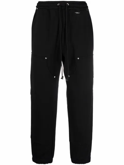 032c straight-leg organic cotton track pants Black FW21C3010