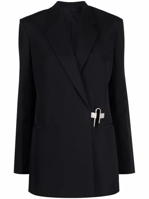 Givenchy padlock-detail wool blazer Black BW30D713N5