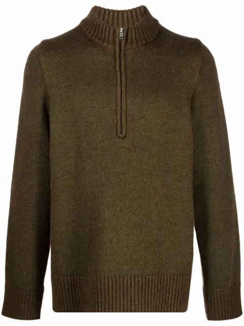 Maison Margiela ribbed detail jumper Green S50GP0263S17850