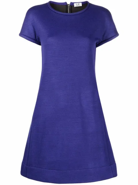 C.P. Company Pre-Owned 2000s removable collar A-line dress Purple CPC250
