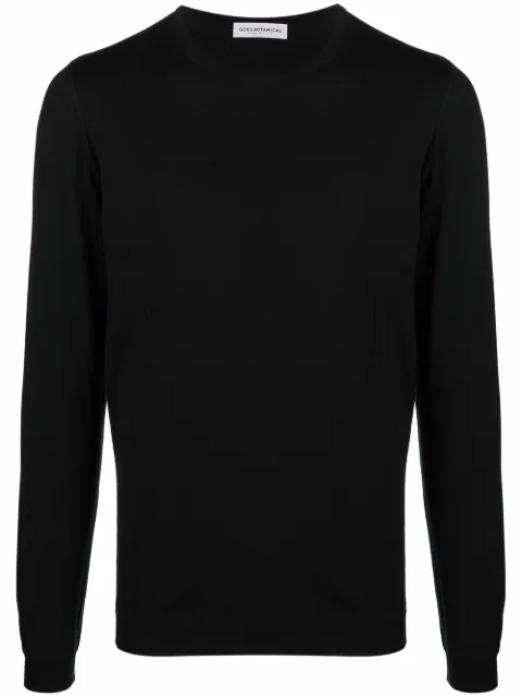 GOES BOTANICAL crew-neck knit jumper Black 132