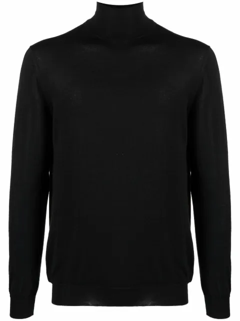 Malo roll-neck fine-knit jumper Black UMC004F8Z14