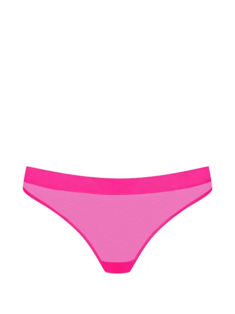 Maison Close Corps à Corps Neon semi-sheer briefs Pink 560165