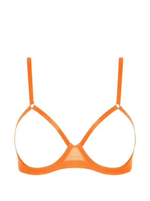 Maison Close Corps à Corps Neon cut-out bra Orange 560181