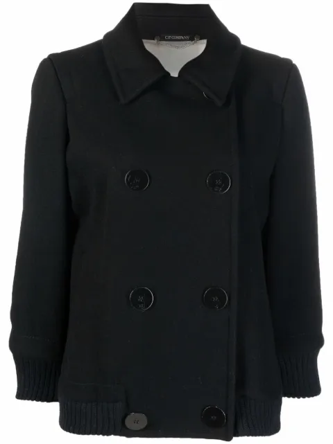 C.P. Company Pre-Owned 1990s double-breasted jacket Black CPC420