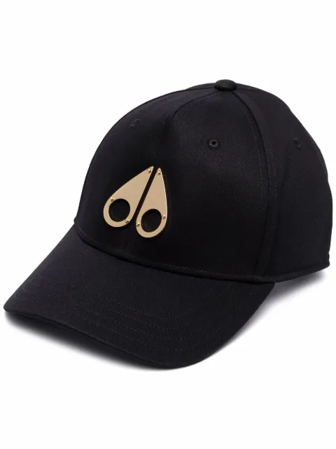 Moose Knuckles logo icon cotton cap Black M31MA535