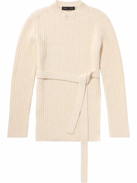 Proenza Schouler belted bouclé jumper Neutrals R2227787KC103