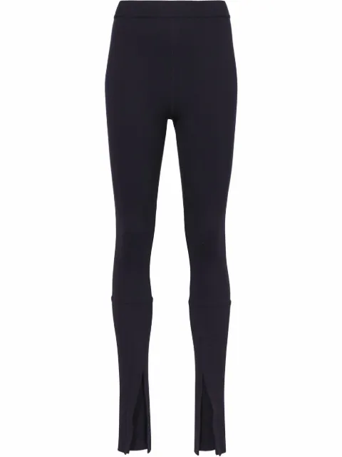 Proenza Schouler split-cuffs leggings Black R2226001JY081