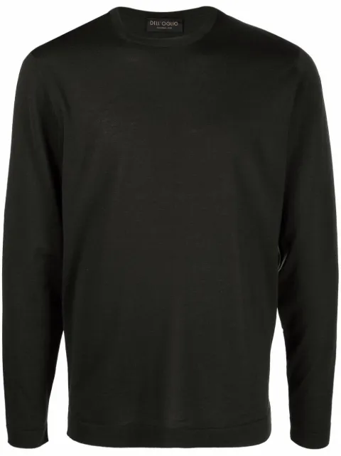 Dell'oglio crew-neck merino jumper Green TS0MLRM16R