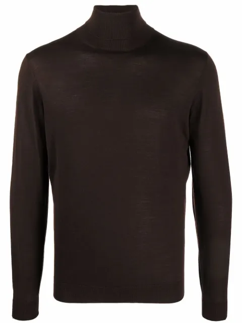 Dell'oglio roll-neck merino jumper Brown DV1ML18021R