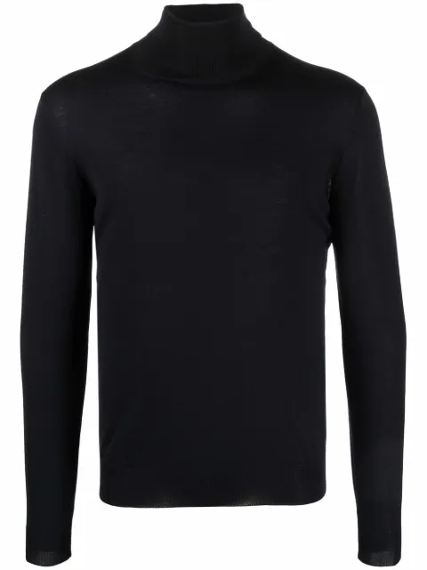 Dell'oglio roll-neck merino jumper Blue DV1MLRM16R