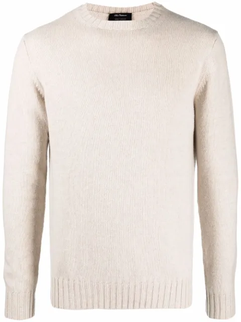 Dell'oglio crew neck cashmere jumper Neutrals DV3MLBC7R