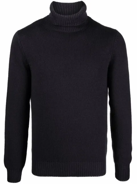 Dell'oglio roll-neck rib-trimmed jumper Grey DV3MLWSC5RV