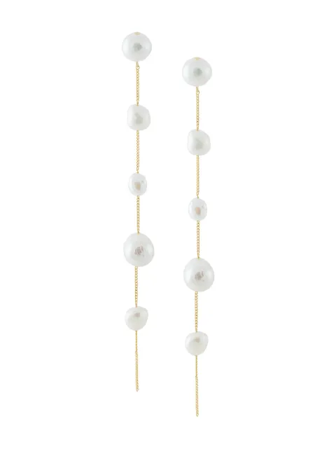 Cult Gaia Atum pearl drop earrings White JWER1883SO3631