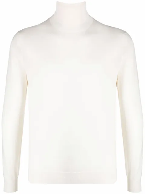 Dell'oglio roll-neck merino jumper White DV1MLRM16R