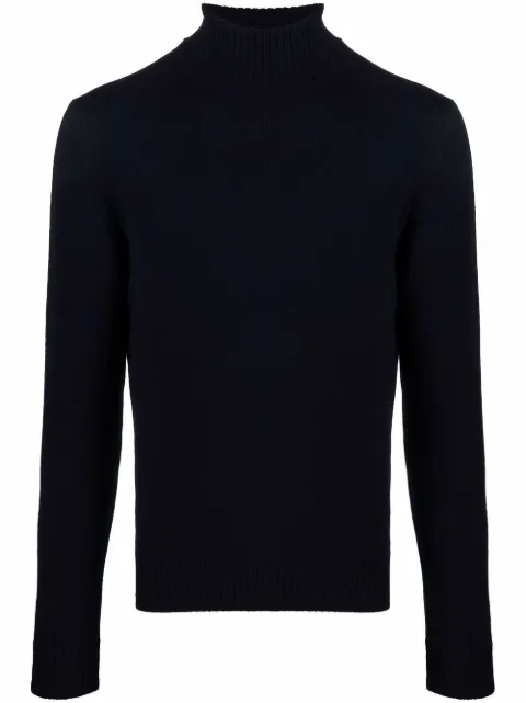Dell'oglio roll-neck rib-trimmed jumper Blue DV3MLWC7R
