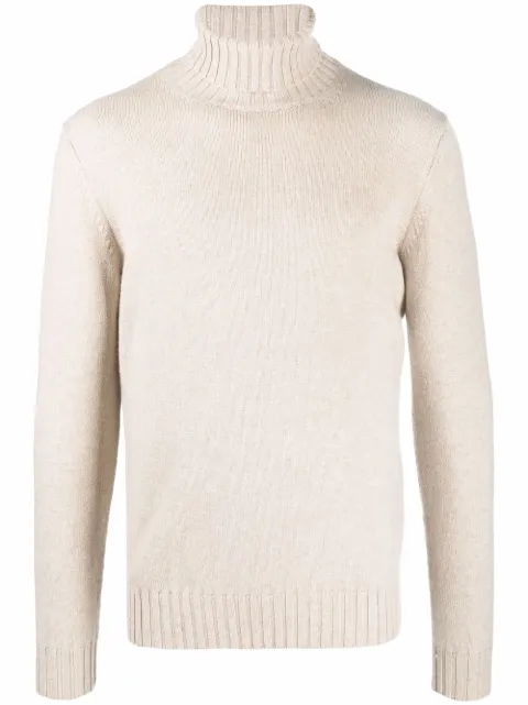 Dell'oglio purl-knit cashmere jumper Neutrals GC3MLBC7R