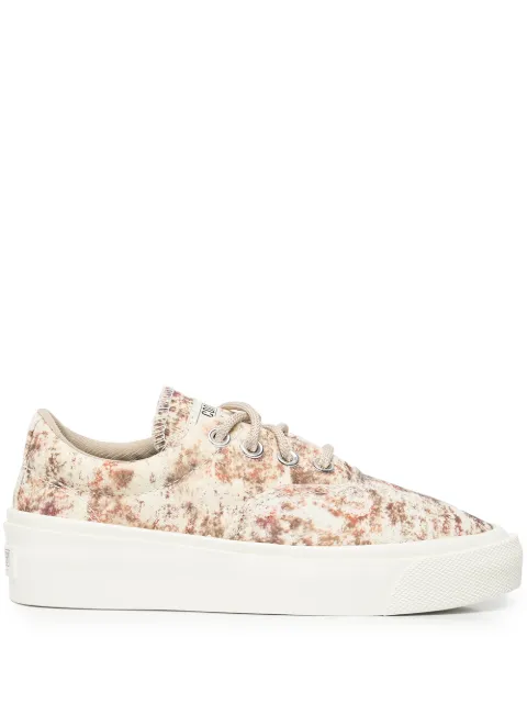 Converse x John Elliott Skid Grip floral-print platform sneakers Neutrals 172577C