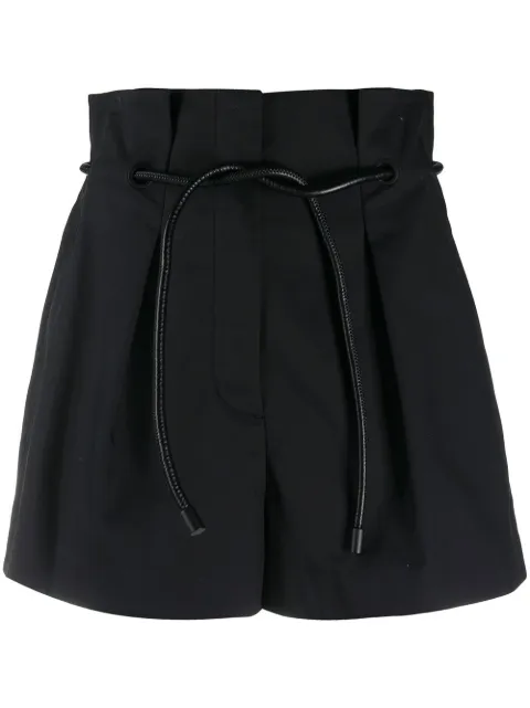 3.1 Phillip Lim paperbag-waist mini shorts Black E2015351CNS