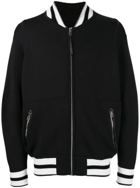 3.1 Phillip Lim reversible zip-sleeve varsity jacket Blue F2117582DKJM