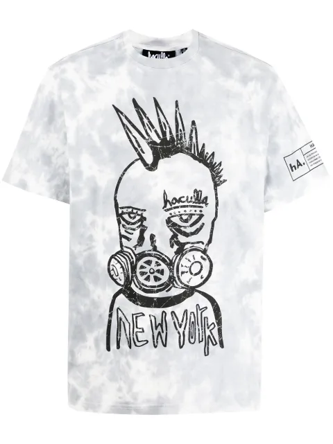Haculla graphic-print t-shirt Blue HA08BAT02