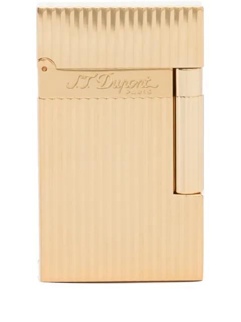 S.T. Dupont engraved-logo lighter Gold 016827