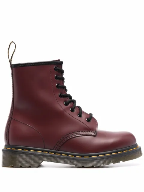 Dr. Martens lace-up leather boots Red 11822600