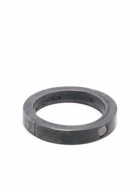 Parts of Four Sistema diamond band ring Black 11019