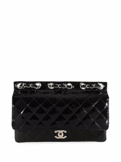 CHANEL Pre-Owned Supermodel diamond-quilted shoulder bag Black 111184
