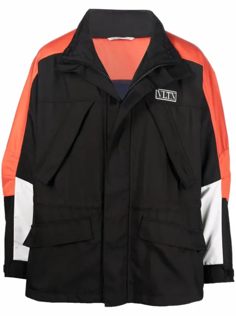 Valentino Garavani panelled sports jacket Black VCJG157G2