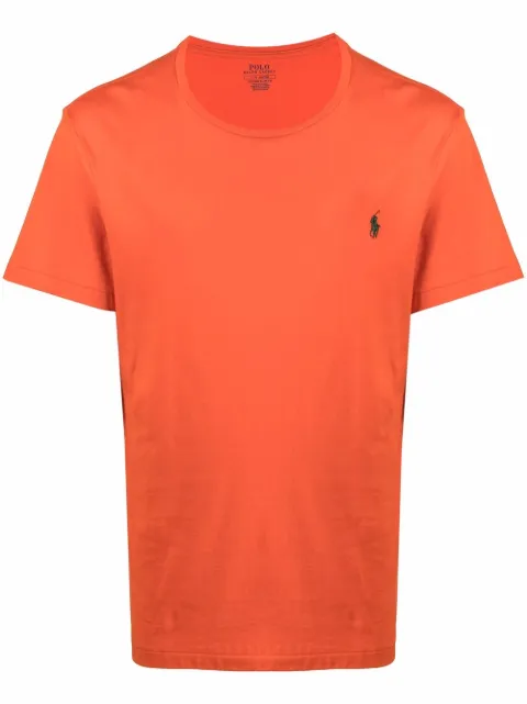 Polo Ralph Lauren embroidered-logo short-sleeve T-shirt Orange 710671438232