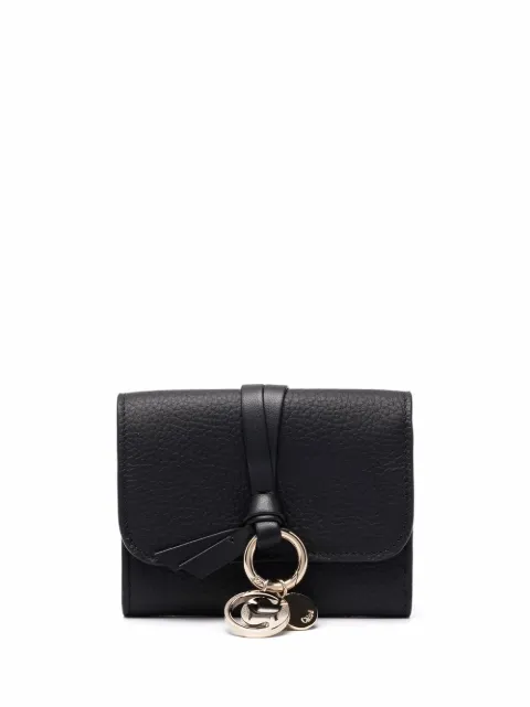Chloé logo tri-fold wallet Black CHC21WP945F57