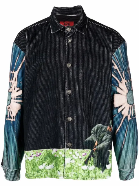 424 apocalypse garden shirt jacket Black 31424EJ01S1216547
