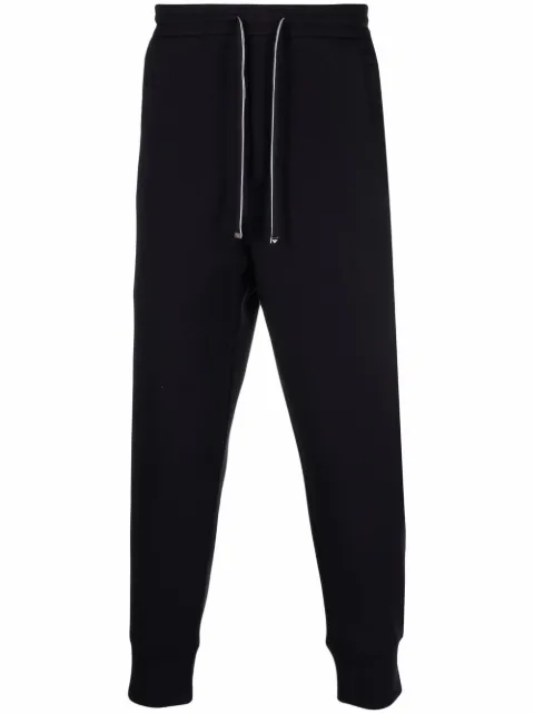 Emporio Armani tapered-leg solid trackpants Blue 8N1P921JHSZ