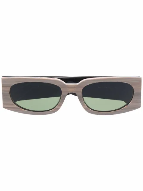 GCDS rectangular-frame sunglasses Brown GD0016
