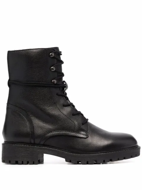 Geox lace-up leather boots Black D94FT500085C9999