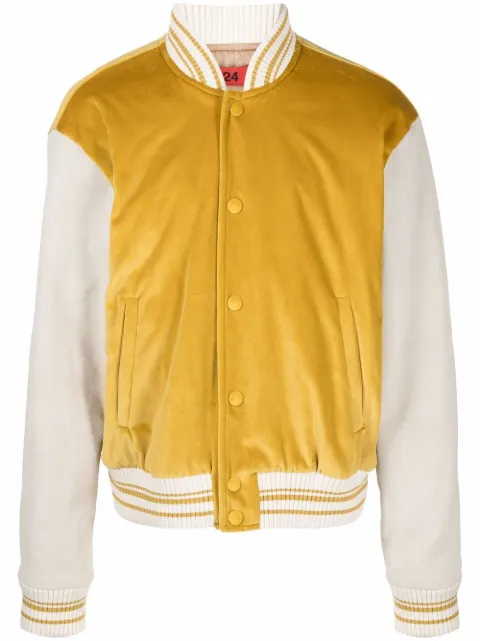 424 two-tone bomber jacket Yellow 31424H02X2216507
