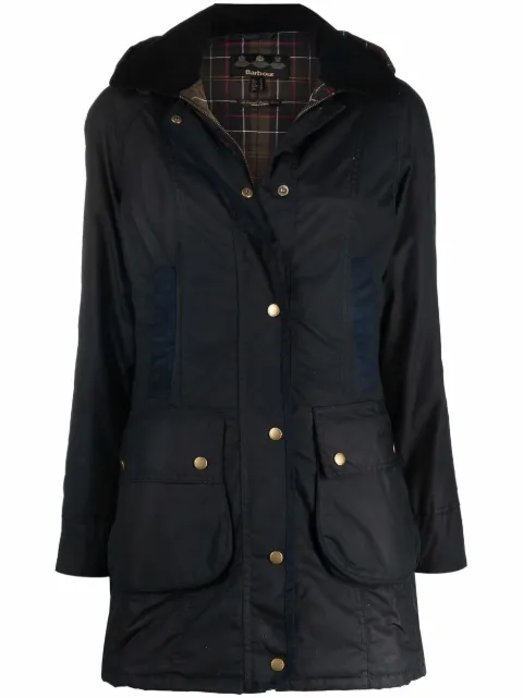 Barbour hooded parka coat Blue LWX0534NY92